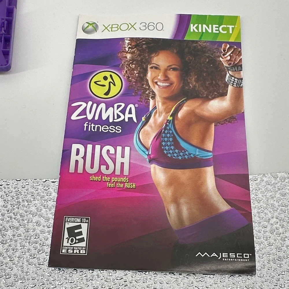 Microsoft Xbox 360 Zumba Fitness Rush Game DanceInstruction High Energy aerobics
